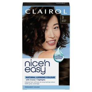 Clairol Nice'N Easy Brown Black 3 Permanent Crème Hair Dye