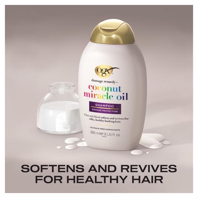 OGX Coconut Miracle Oil Shampoo for Damaged Hair 385ml - gallery image 2