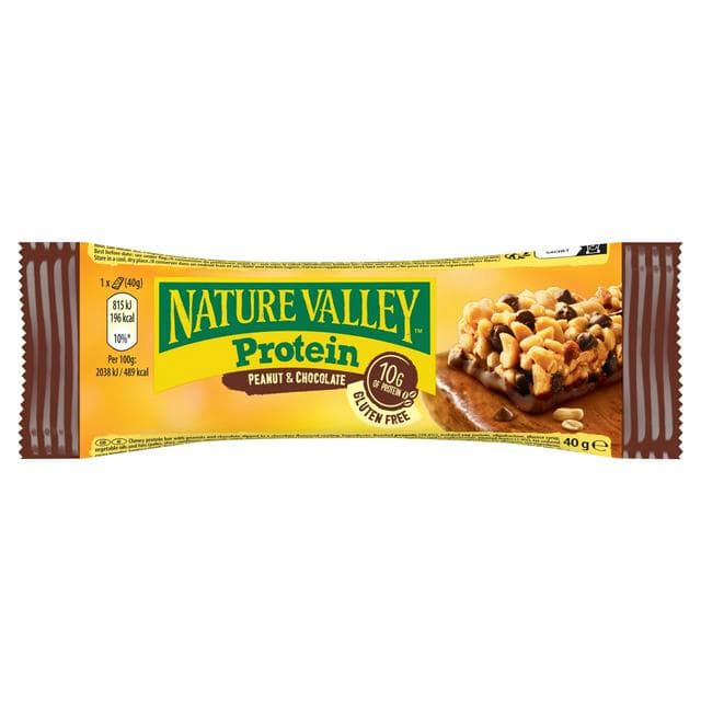 Nature Valley Protein Peanut & Chocolate Cereal Bars 40g - gallery image 1