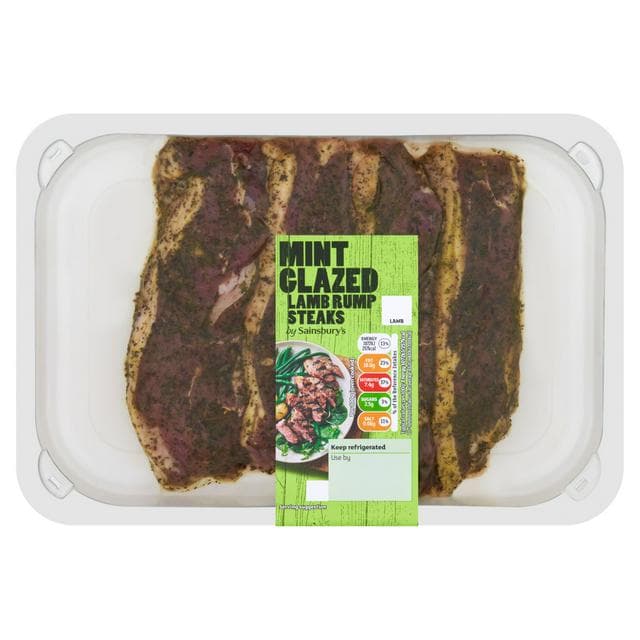 Sainsbury's 300g Mint Glazed Lamb Rump Steaks - gallery image 1
