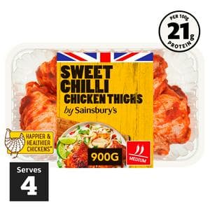 Sainsbury's Sweet Chilli Chicken Thighs 900g