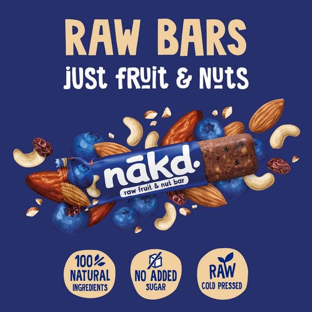 Nakd Blueberry Muffin Fruit & Nut Bars 4x35g - gallery image 4