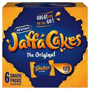 McVitie's Jaffa Cakes Original Biscuits Snack Pack 6x3 198g