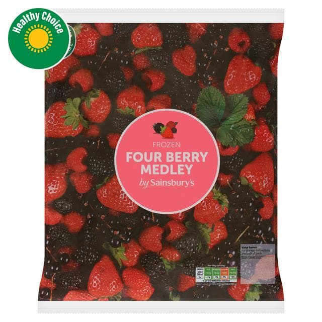 Sainsbury's Four Berry Medley Frozen Fruit 1kg - gallery image 1
