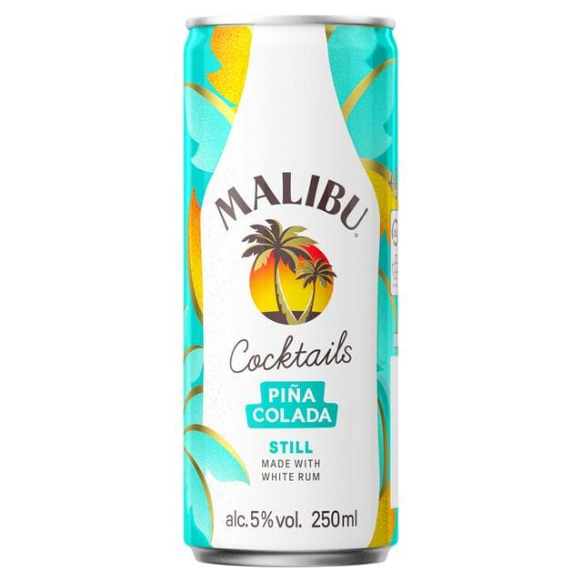 Malibu Piña Colada Pre-Mixed Can 250ml - gallery image 1