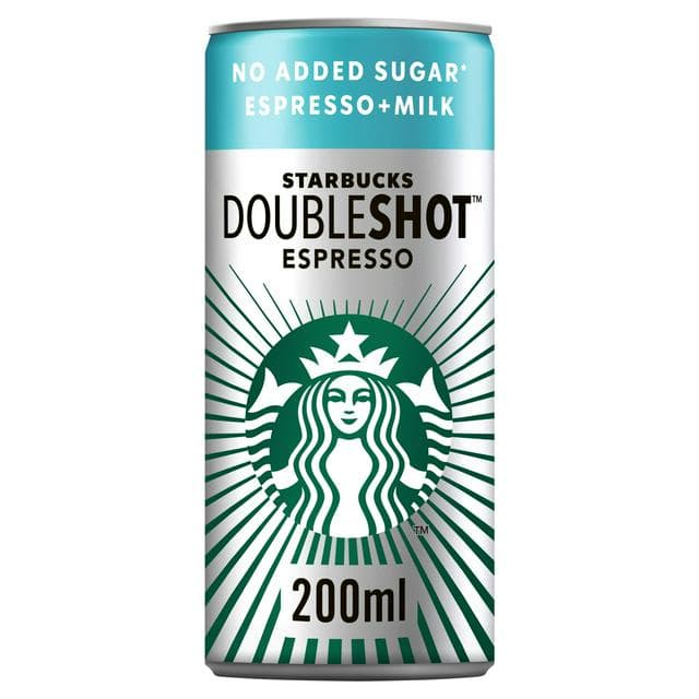 Starbucks DoubleShot Espresso No Added Sugar Iced Coffee Drink 200ml - gallery image 1