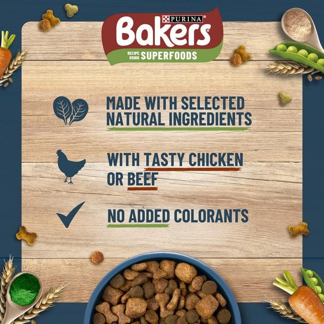 Bakers Dry Dog Food Beef and Veg 3kg - gallery image 6