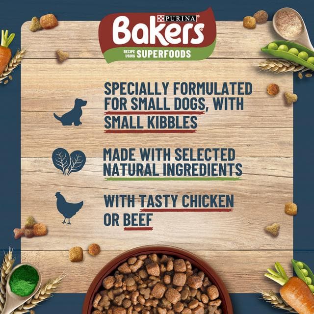 Bakers Small Dog Beef Dry Dog Food 2.85kg - gallery image 5