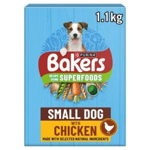 Bakers Small Dog Chicken Dry Dog Food 1.1kg