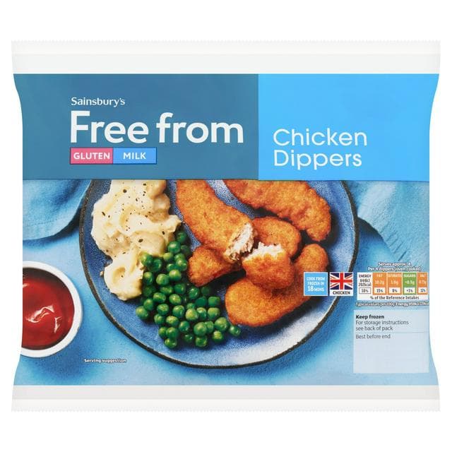 Sainsbury's Free From Chicken Dippers 400g - gallery image 1