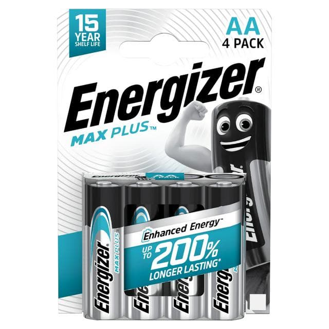 Energizer Max Plus Pack of 4 AA Batteries - gallery image 1