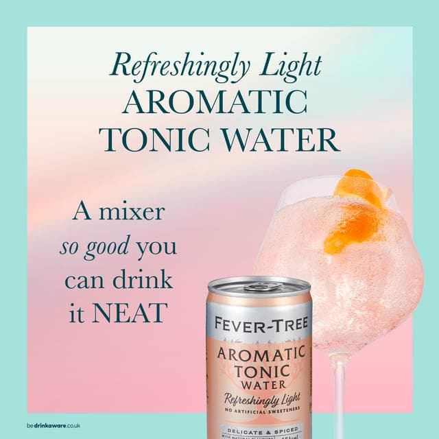 Fever-Tree Refreshingly Light Aromatic Tonic Water 8x150ml - gallery image 2