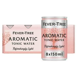 Fever-Tree Refreshingly Light Aromatic Tonic Water 8x150ml