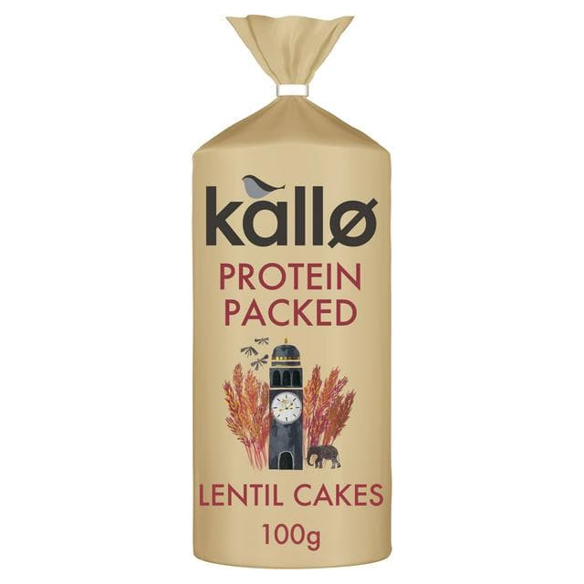Kallo Protein Packed Lentil Cakes 100g - gallery image 1
