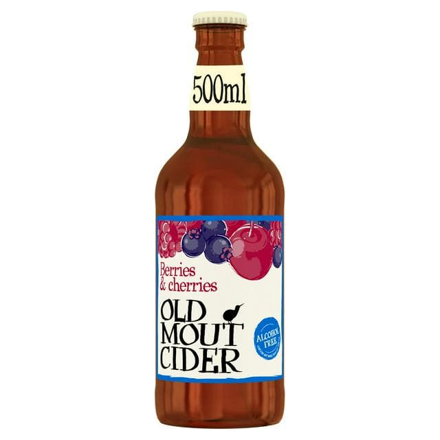 Old Mout Cider 0.0% Alcohol Free Berries & Cherries Bottle 500ml - gallery image 1