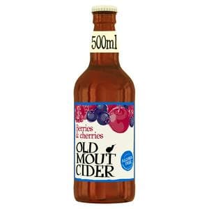 Old Mout Cider 0.0% Alcohol Free Berries & Cherries Bottle 500ml