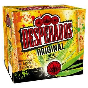 Desperados 12 x 250ml Original Lager Beer Bottles