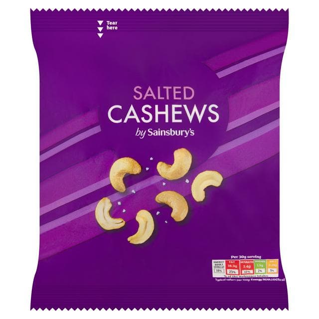 Sainsbury's Salted Cashew Nuts 350g - gallery image 1