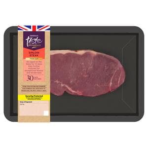 Sainsbury's 30 Days Matured British Beef Thin Cut Sirloin Steak, Taste the Difference 155g
