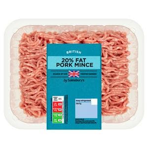 Sainsbury's British Pork Mince 20% Fat 500g