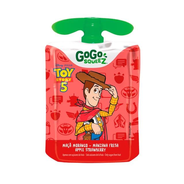 GoGo Squeez Fruit Smoothie Snack Apple & Strawberry 4x90g - gallery image 3