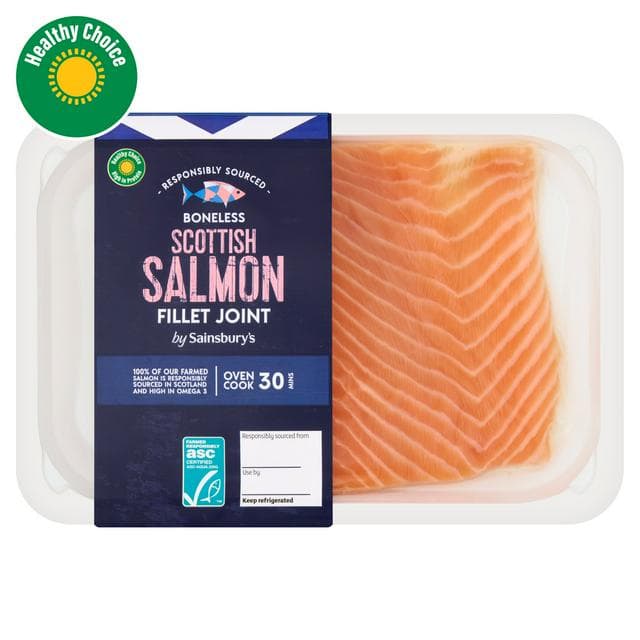 Sainsbury's 500g Skin on ASC Scottish Salmon Fillet - gallery image 1