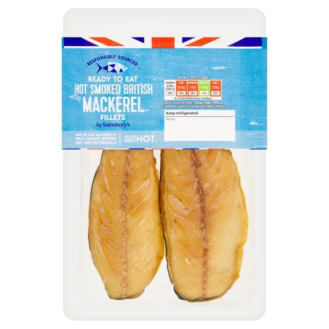 Sainsbury's British Smoked Mackerel Fillets 140g - gallery image 1