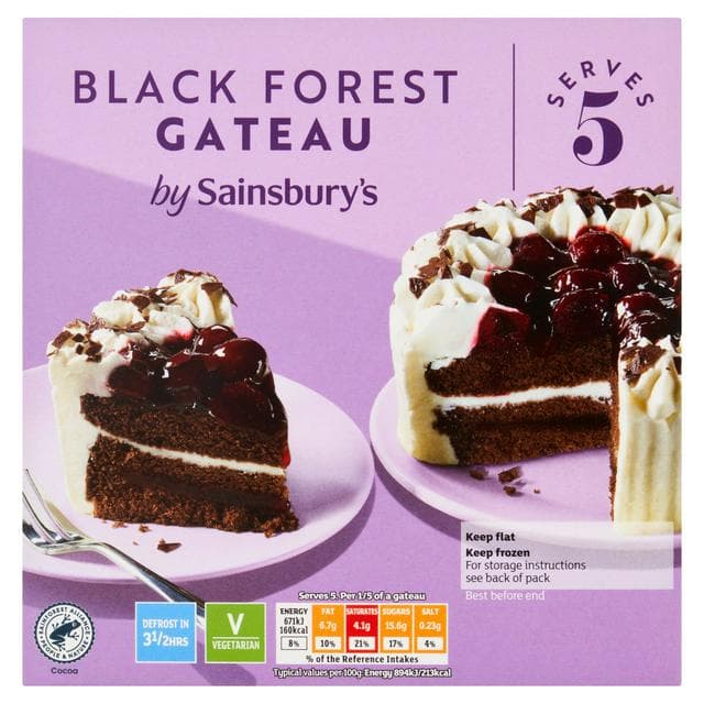 Sainsbury's Blackforest Gateau 375g - gallery image 1