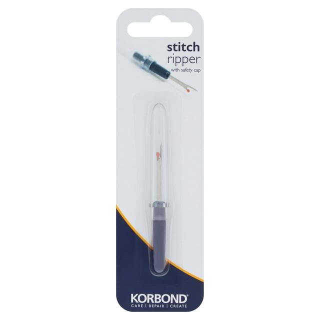 Korbond Care & Repair Stitch Ripper with Safety Cap Black - gallery image 1