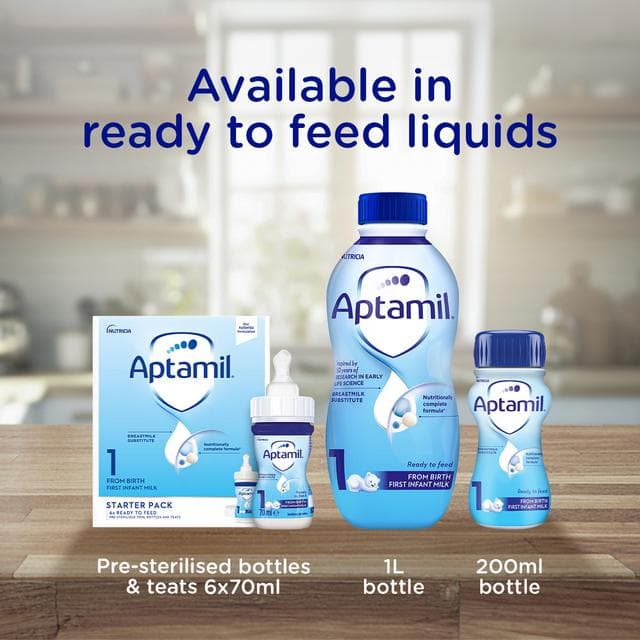 Aptamil 1 First Infant Baby Milk Formula Powder From Birth 800g - gallery image 5