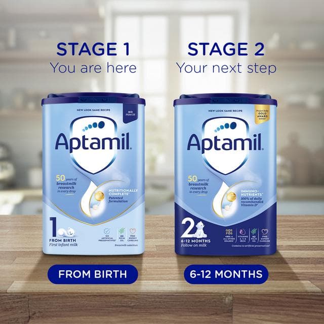 Aptamil 1 First Infant Baby Milk Formula Powder From Birth 800g - gallery image 6