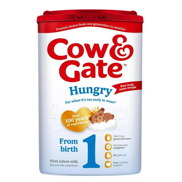 Cow & Gate Hungry Baby Milk Infant Formula Powder From Birth 800g - gallery image 1
