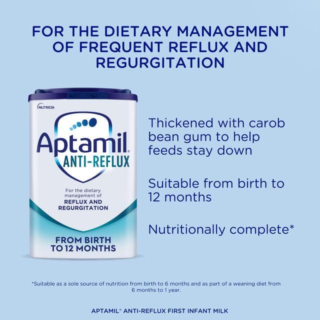 Aptamil Anti Reflux Baby Milk Infant Formula Powder From Birth 800g - gallery image 3