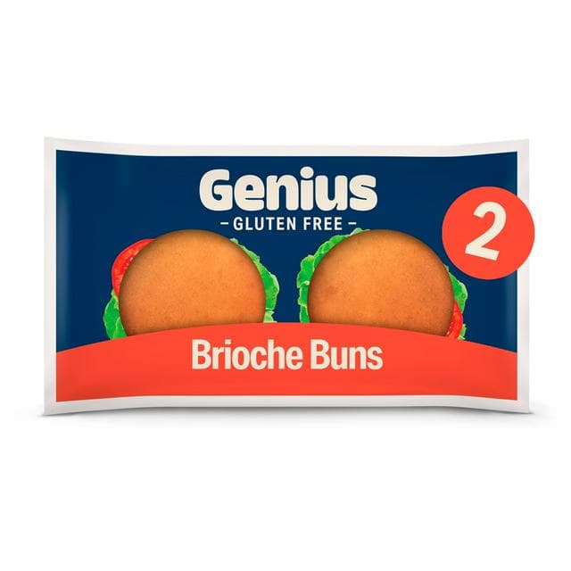 Genius 2 x Gluten Free Brioche Burger Buns - gallery image 1