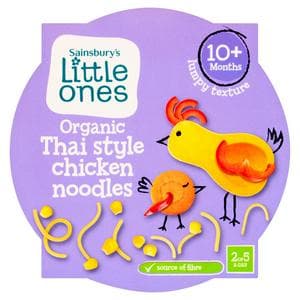 Sainsbury's Little Ones Organic Thai Style Chicken Noodles 10+ Months 190g
