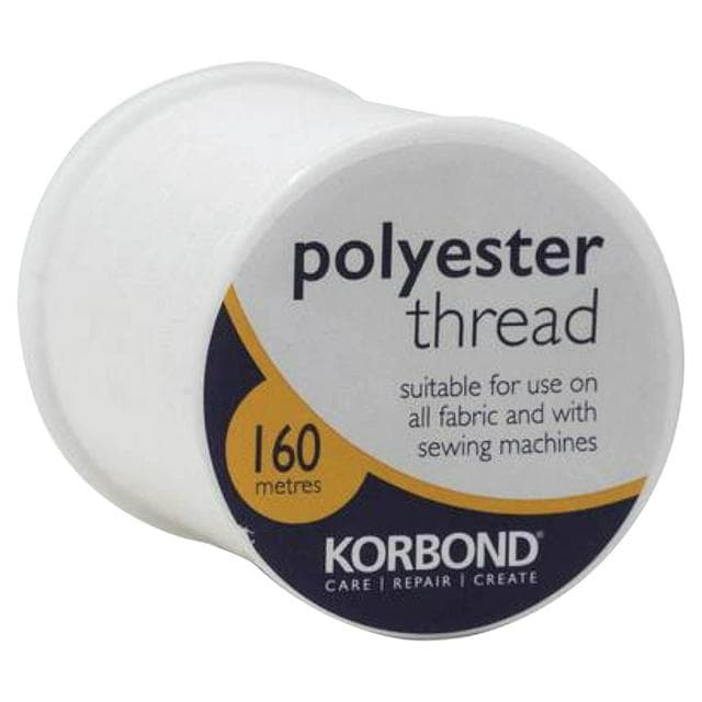 Korbond Care & Repair White Thread Polyester 160m - gallery image 1