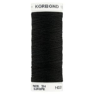 Korbond Black Polyester Thread 100m