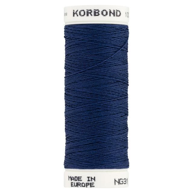 Korbond Navy Blue Polyester Thread 100m - gallery image 1