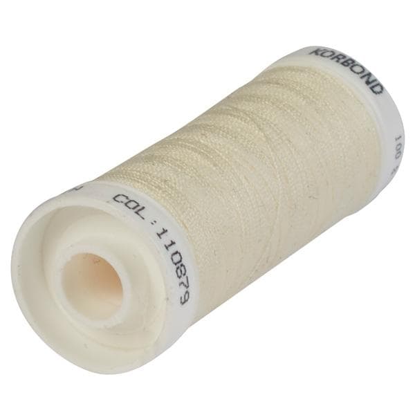 Korbond Cream Polyester Thread 100m - gallery image 1