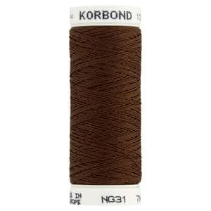 Korbond Brown Polyester Thread 100m