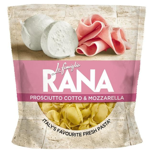 La Famiglia Rana Prosciutto Cotto & Mozzarella Fresh Tortelloni 250g - gallery image 1