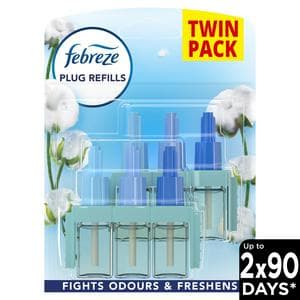 Febreze Ambipur 3Volution Air Freshener Plug in Refills Cotton Fresh 2x20ml
