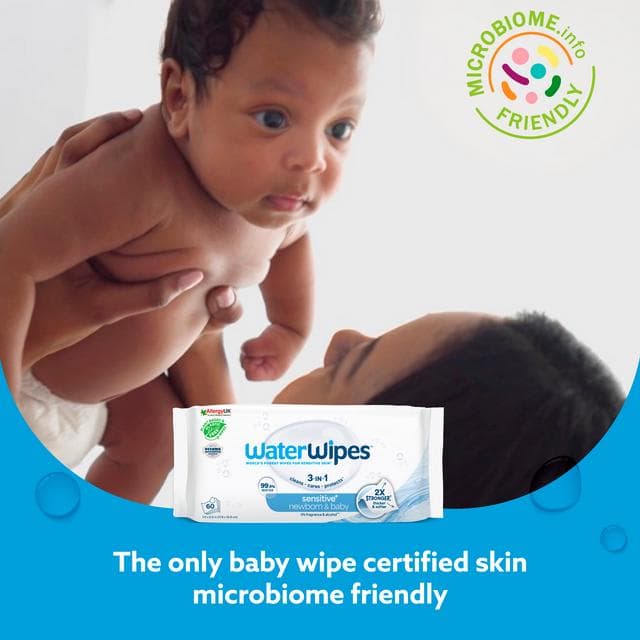 WaterWipes Sensitive Biodegradable Baby Wipes 60 x 9 - gallery image 4
