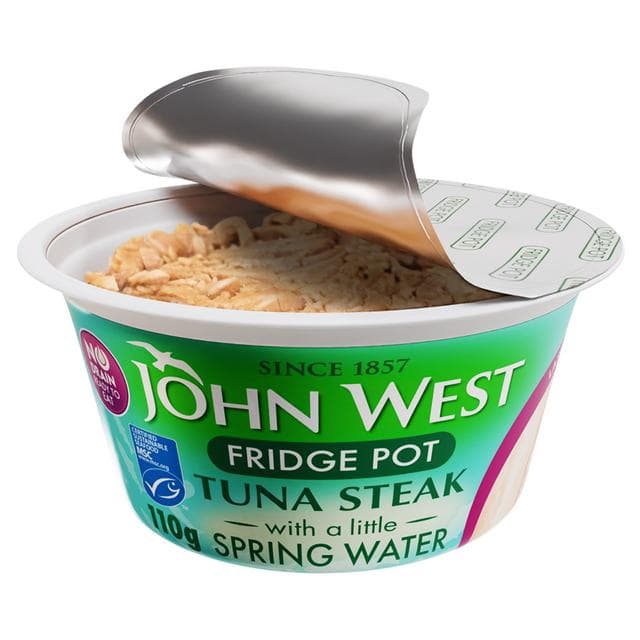 John West No Drain Fridge Pot Tuna Steak with a Little Spring Water 110g - gallery image 2