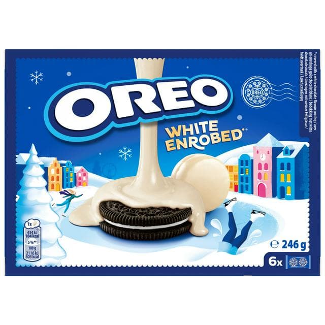 Oreo 246g White Chocolate Covered Sandwich Biscuits - gallery image 1