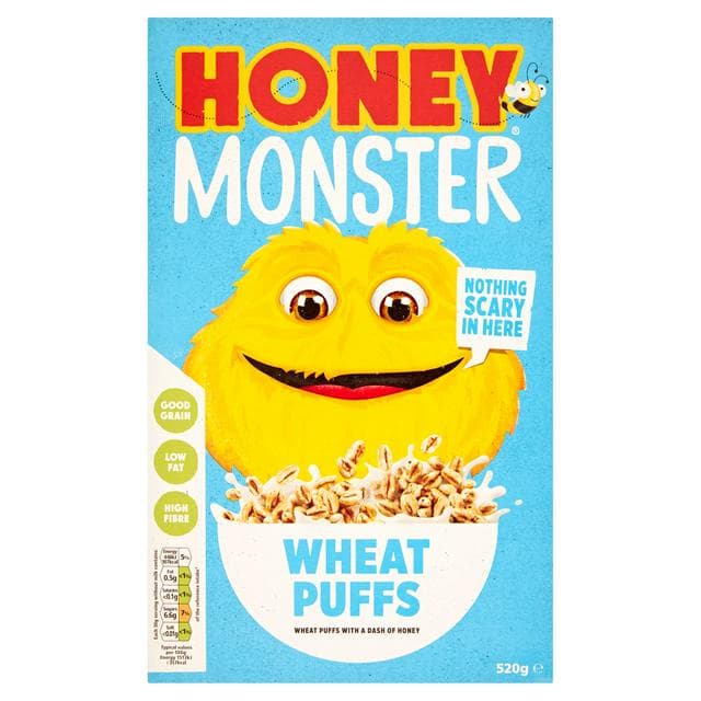 Honey Monster Wheat Puffs 520g - gallery image 1