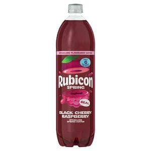 Rubicon Spring Black Cherry Raspberry Flavoured Sparkling Spring Water 1.5L