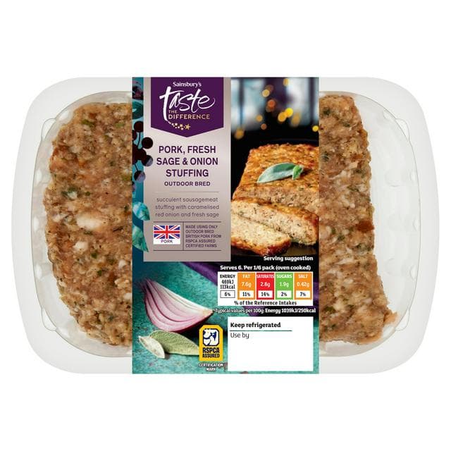 Sainsbury's Pork Fresh Sage & Onion Stuffing 330g - gallery image 1