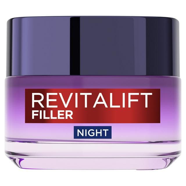 L'Oreal Paris Revitalift Filler Renew Anti-Ageing Night Cream 50ml - gallery image 1