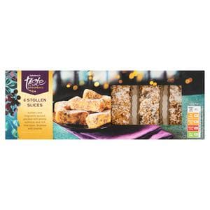 Sainsbury's 6 x Stollen Slices, Taste the Difference 200g